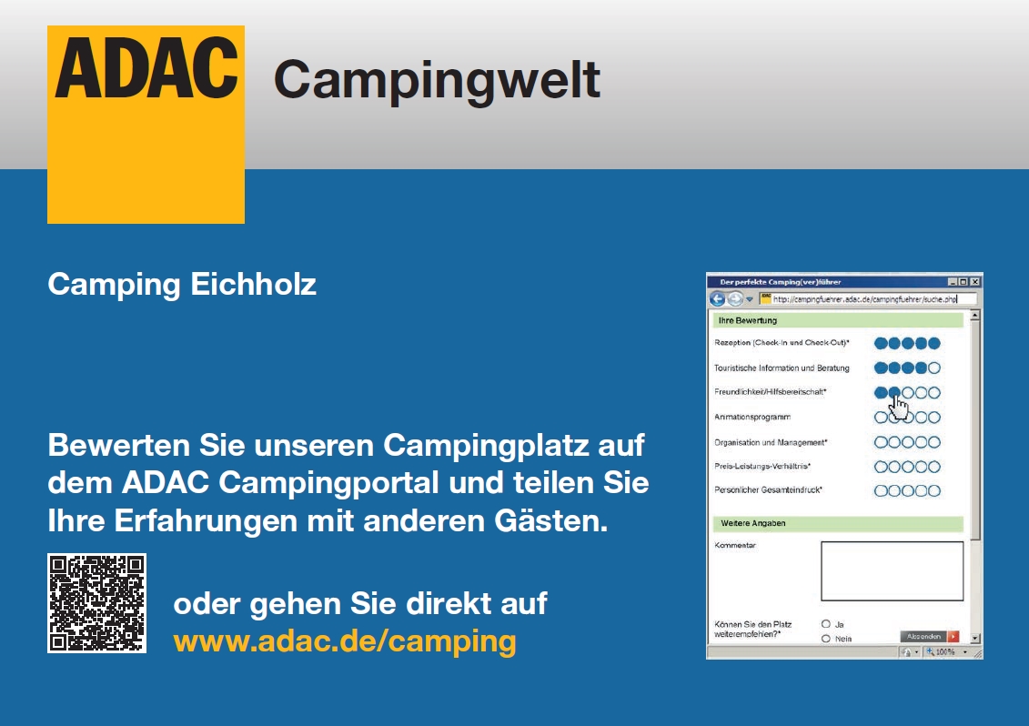 Bewerten Sie unseren Campingplatz