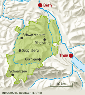 Der Naturpark Gantrisch ist in 30min erreichbar. Ein wunderschönes Wanderparadies